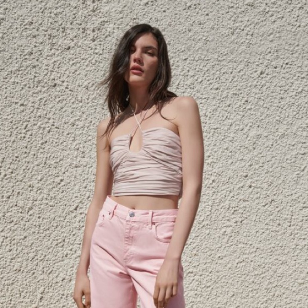 Zara pink halter top